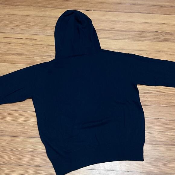 $345 Peter Millar Women's Summer Cashmere Hoodie Small New V Neck Navy Classic - Picture 5 of 5